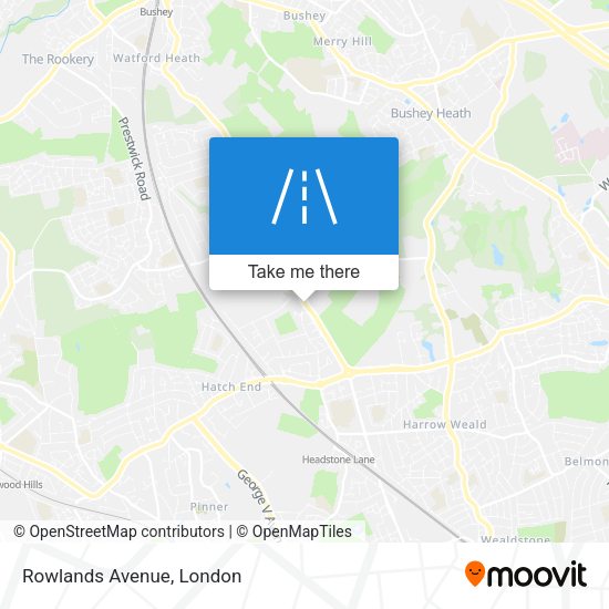 Rowlands Avenue map