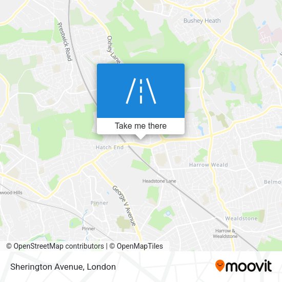 Sherington Avenue map