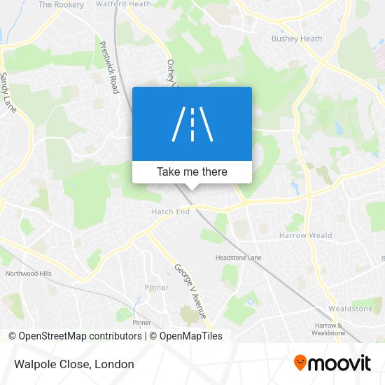 Walpole Close map