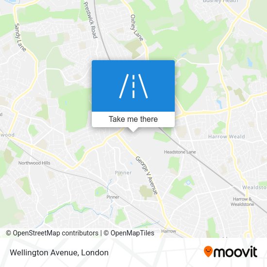 Wellington Avenue map
