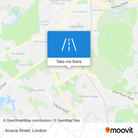Acacia Street map