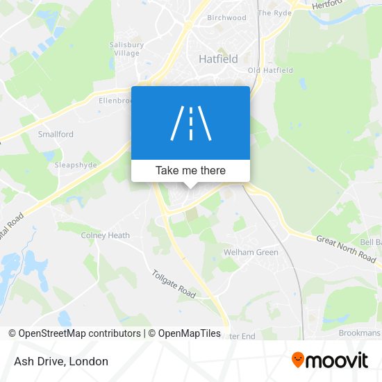 Ash Drive map