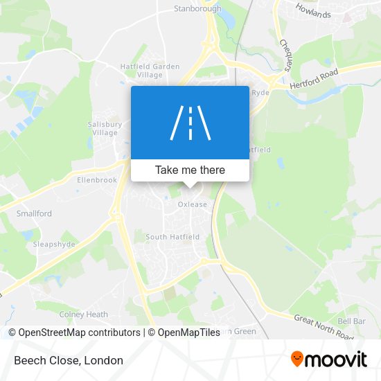 Beech Close map