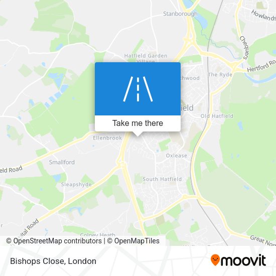 Bishops Close map