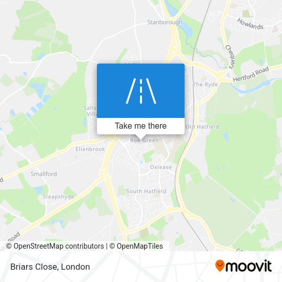 Briars Close map