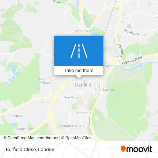 Burfield Close map