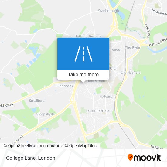 College Lane map