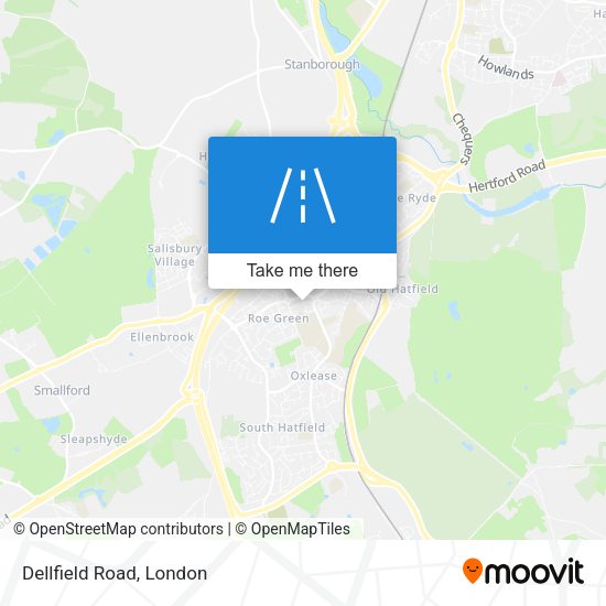 Dellfield Road map