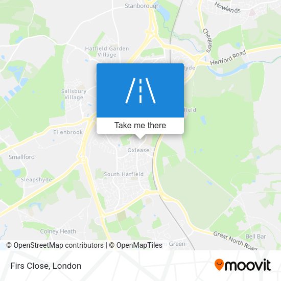 Firs Close map