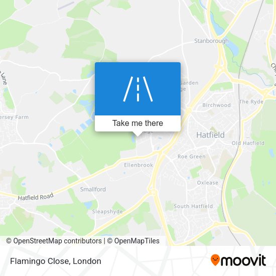 Flamingo Close map