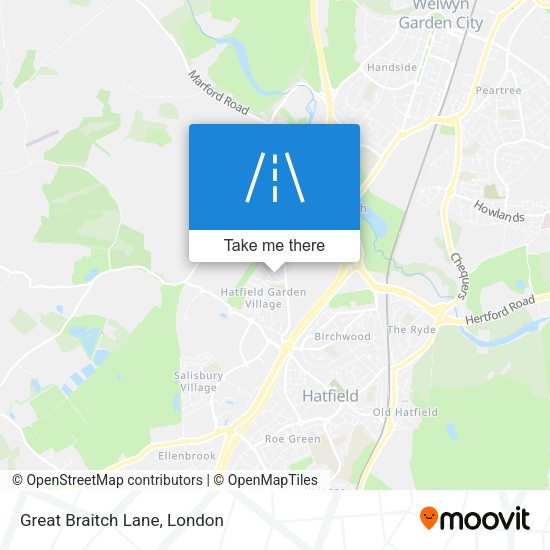 Great Braitch Lane map