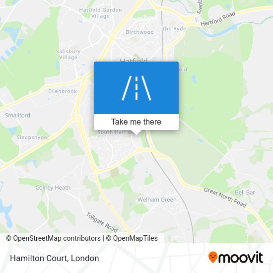 Hamilton Court map