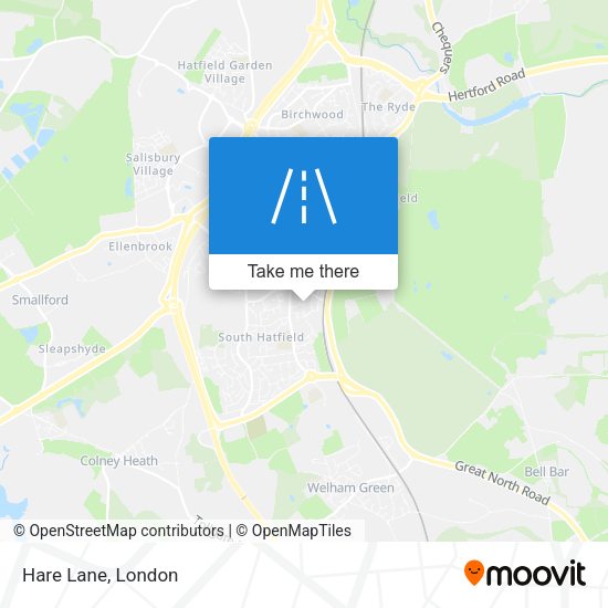 Hare Lane map