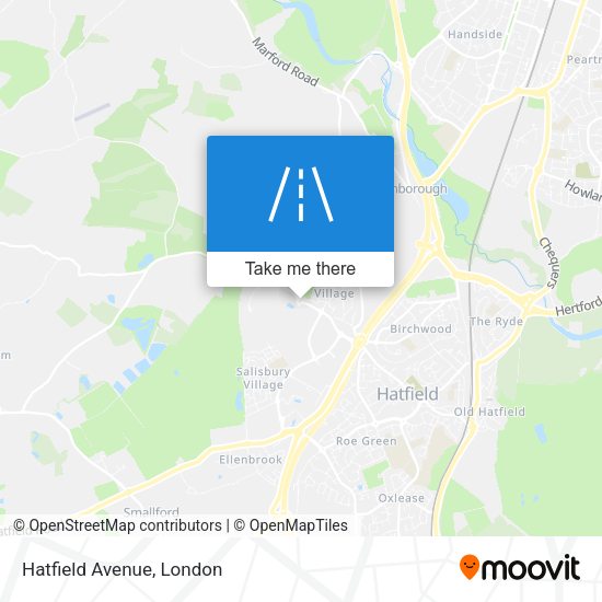 Hatfield Avenue map