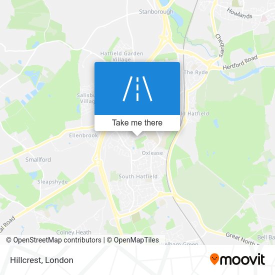 Hillcrest map