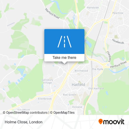 Holme Close map
