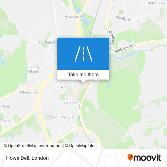 Howe Dell map
