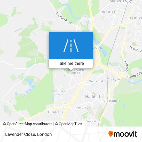 Lavender Close map