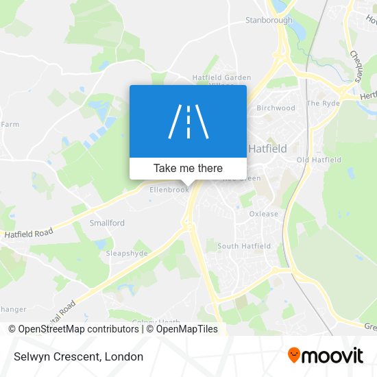 Selwyn Crescent map