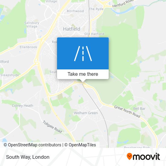 South Way map