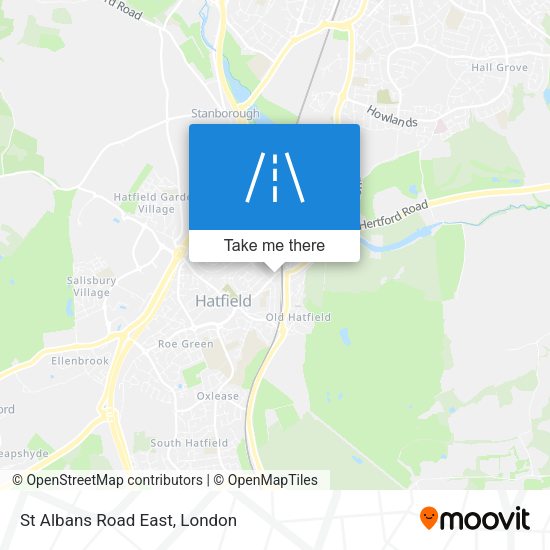 St Albans Road East map