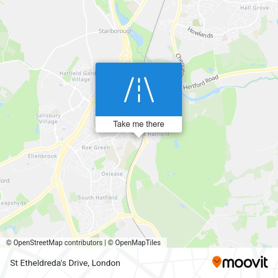 St Etheldreda's Drive map