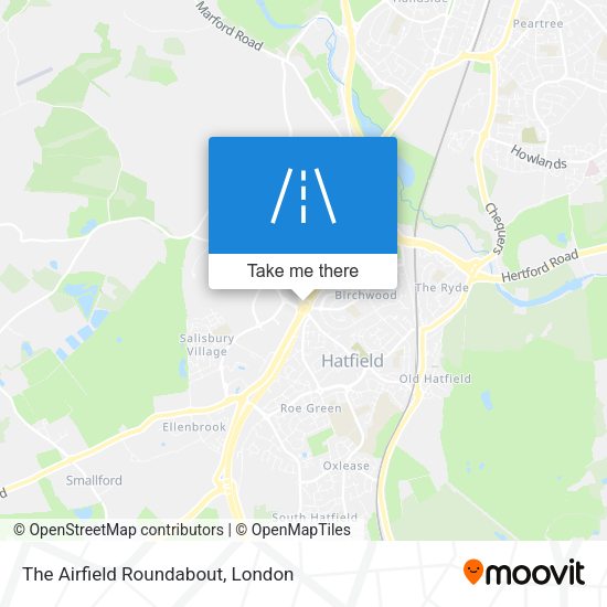 The Airfield Roundabout map