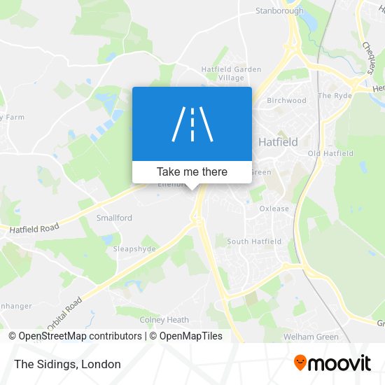 The Sidings map