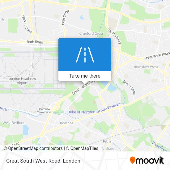 Great South-West Road map