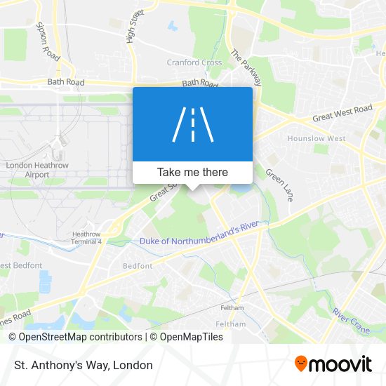 St. Anthony's Way map