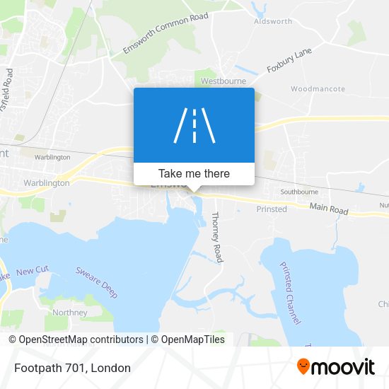 Footpath 701 map
