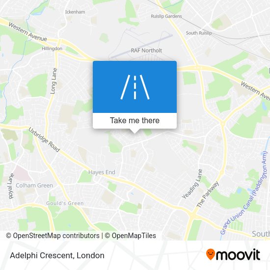 Adelphi Crescent map