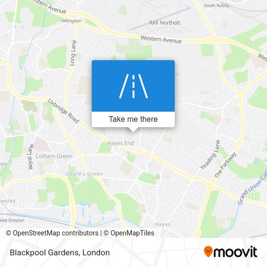 Blackpool Gardens map