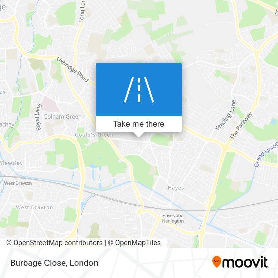 Burbage Close map