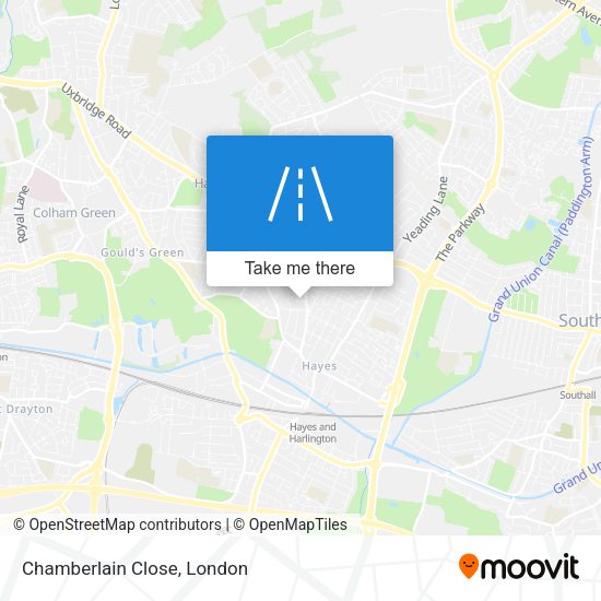 Chamberlain Close map