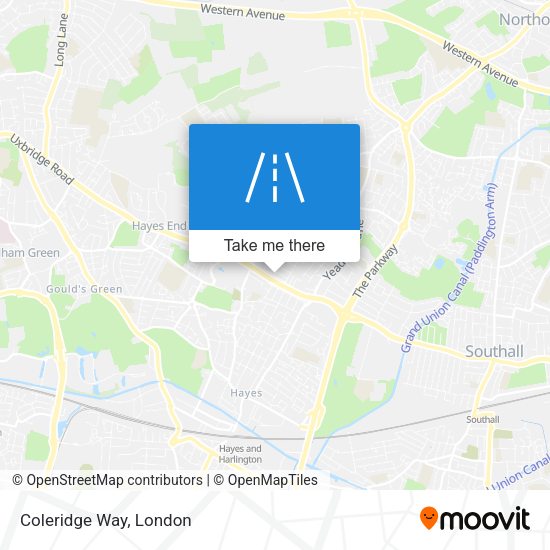 Coleridge Way map