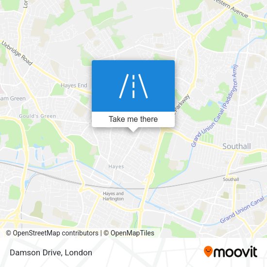 Damson Drive map
