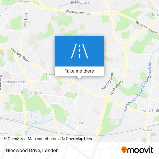 Gledwood Drive map