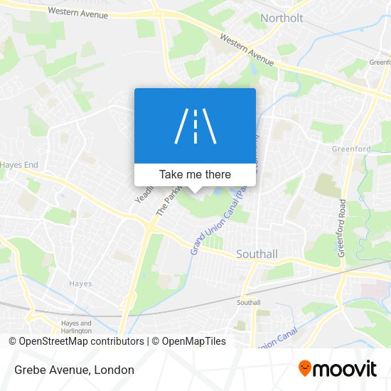 Grebe Avenue map