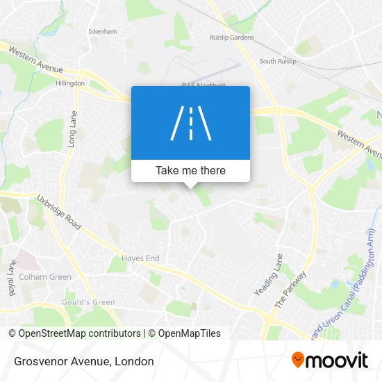 Grosvenor Avenue map