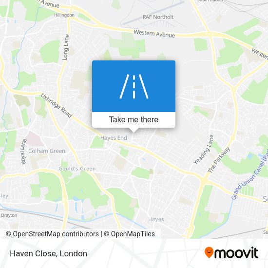 Haven Close map
