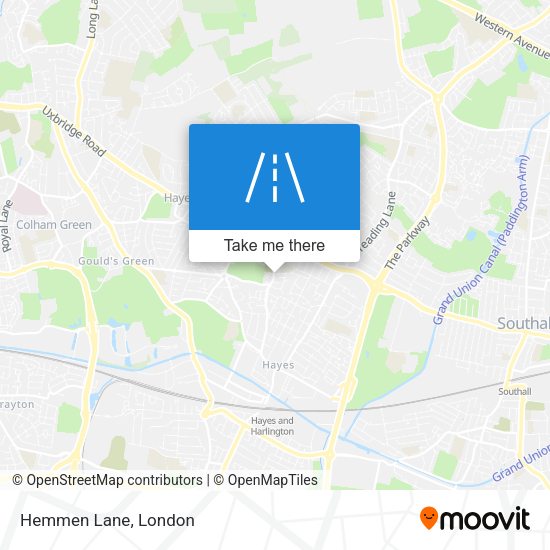 Hemmen Lane map