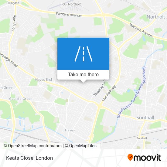 Keats Close map