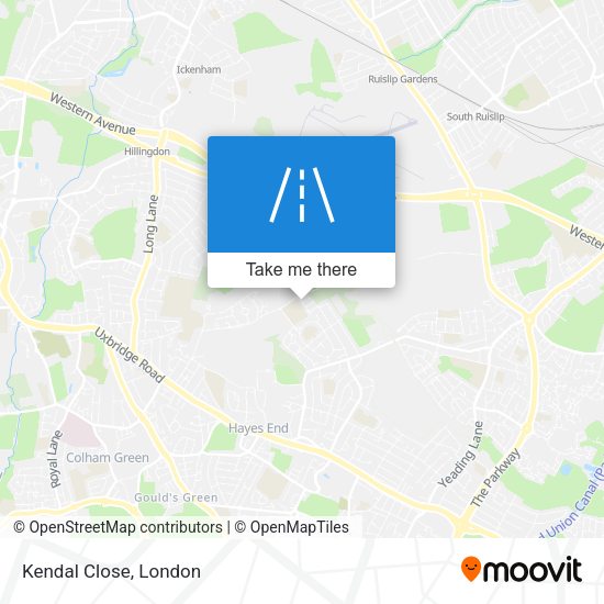 Kendal Close map