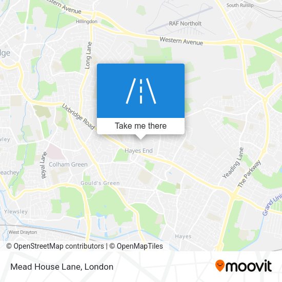 Mead House Lane map