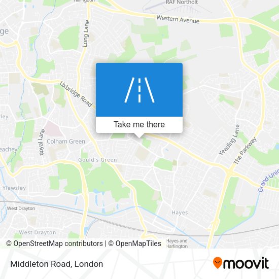 Middleton Road map