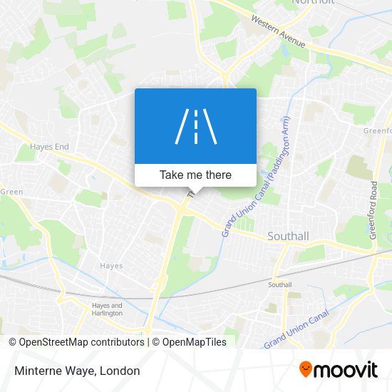 Minterne Waye map