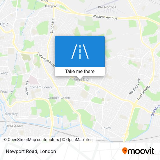 Newport Road map