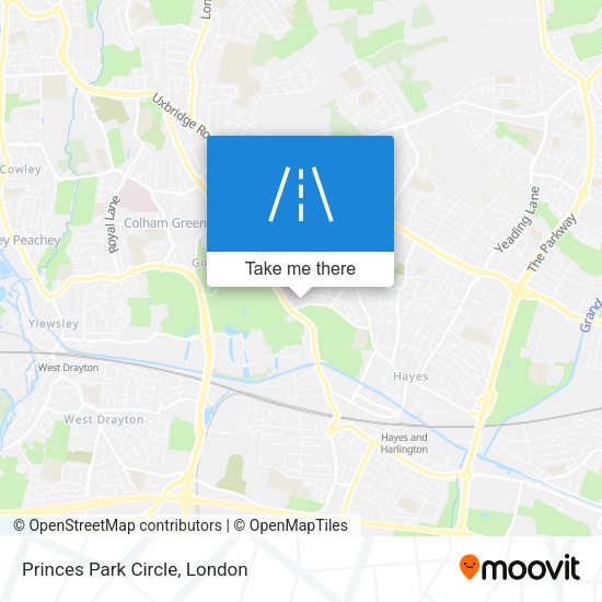 Princes Park Circle map