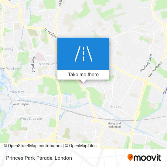 Princes Park Parade map